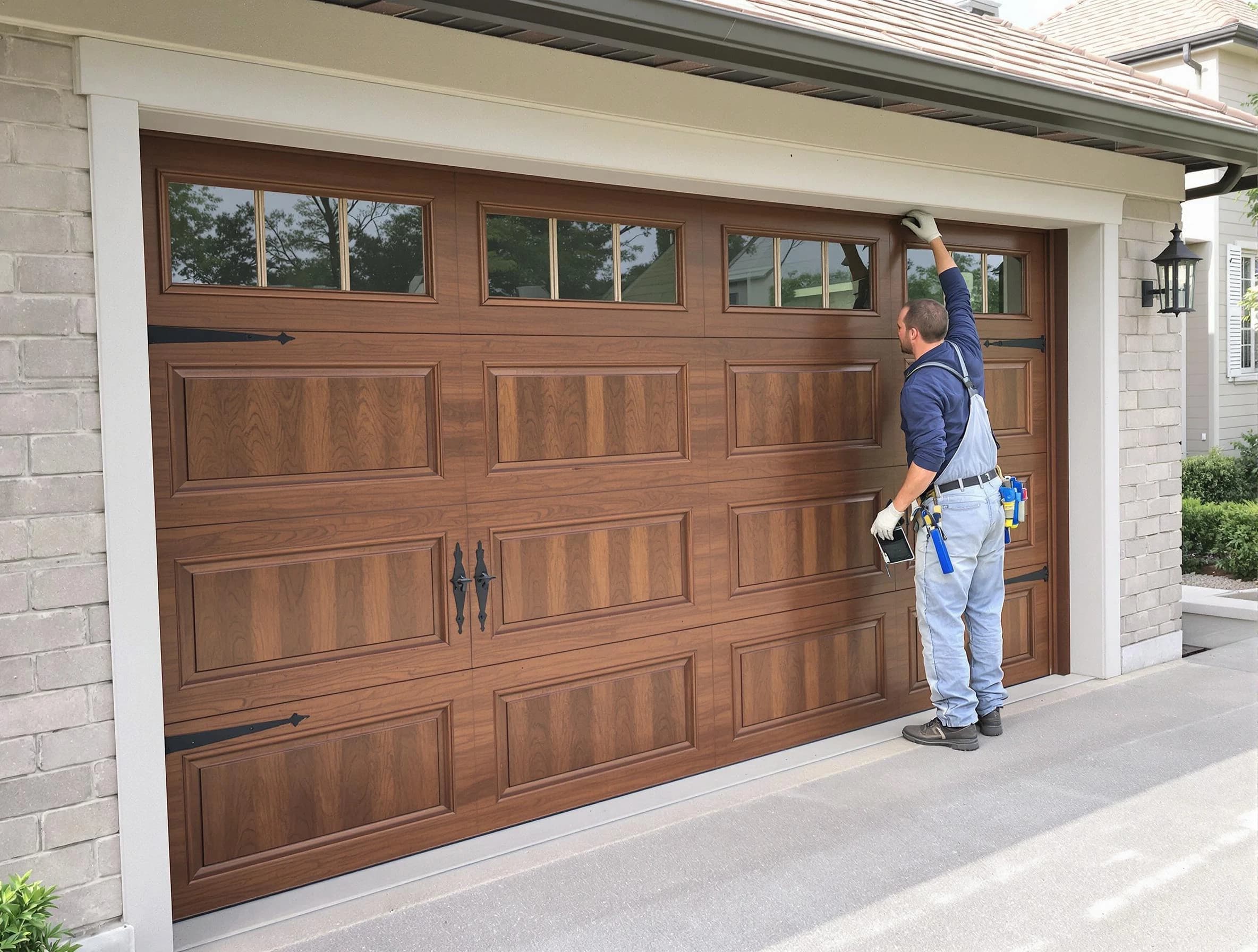 Custom garage door showcase by Concord Garage Door Repair in Concord