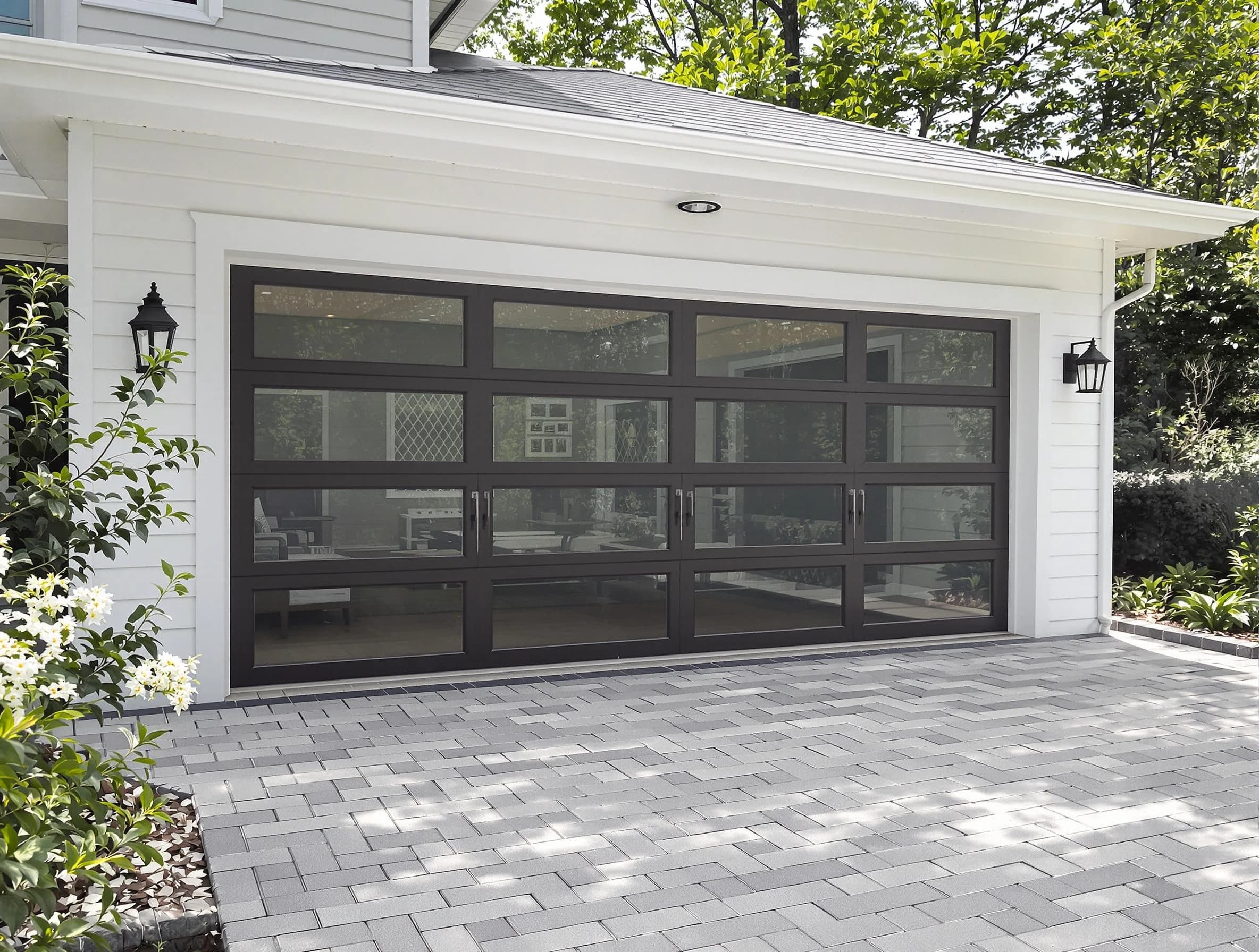 Concord Garage Door Repair design specialist presenting custom garage door options to Concord homeowner