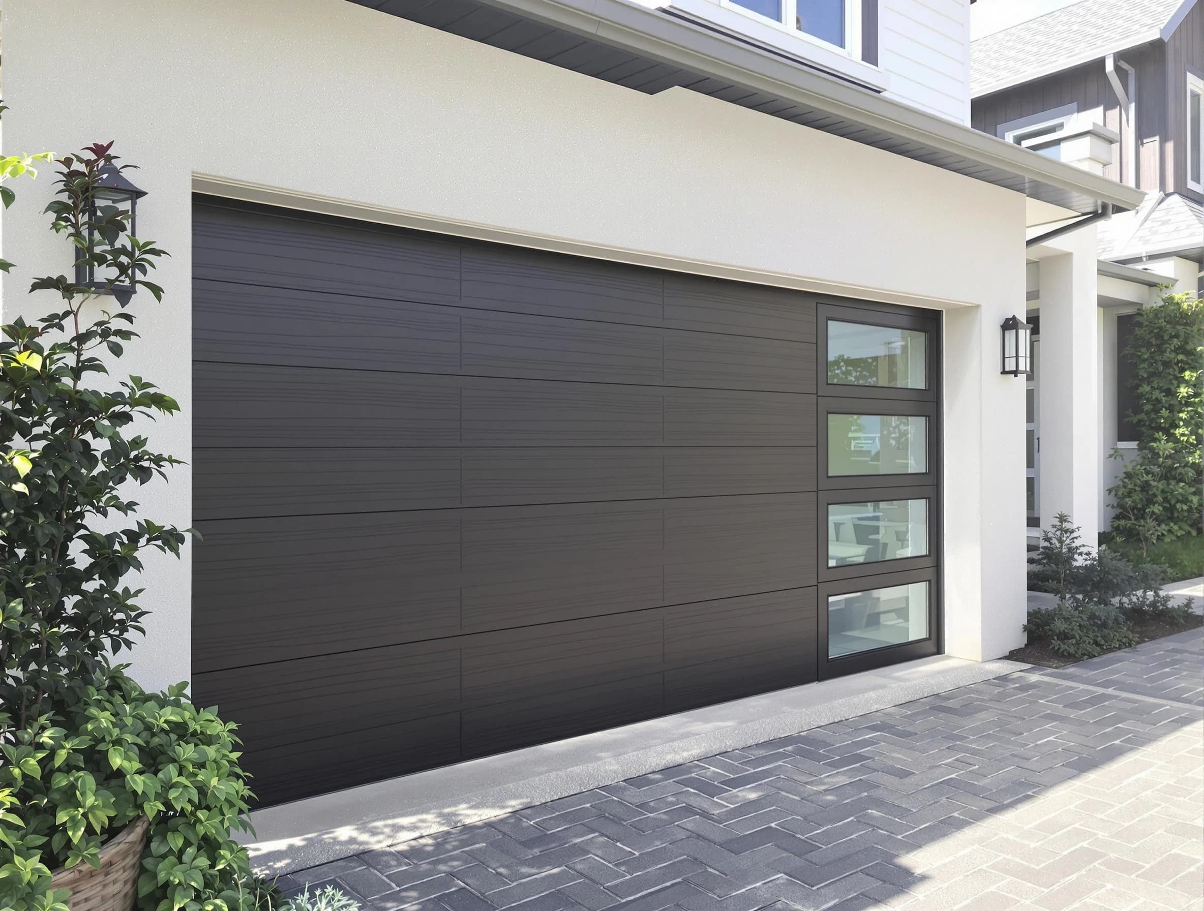 Custom garage door installation by Concord Garage Door Repair in Concord