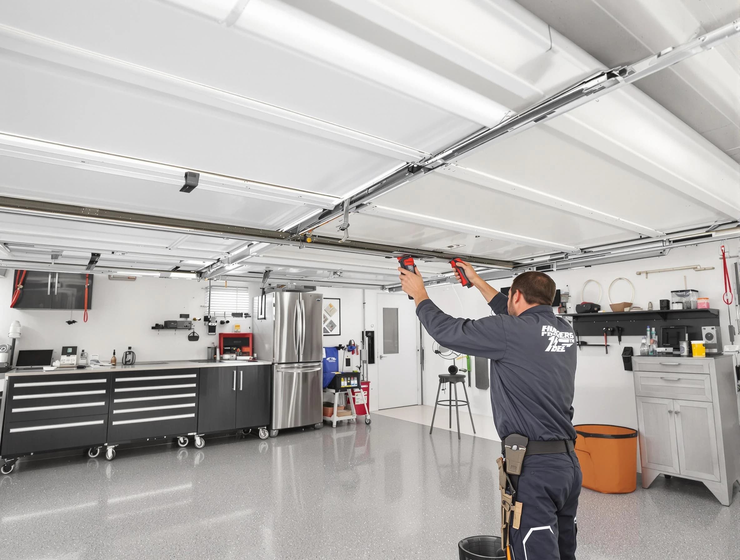 Overhead garage door repair service by Concord Garage Door Repair in Concord