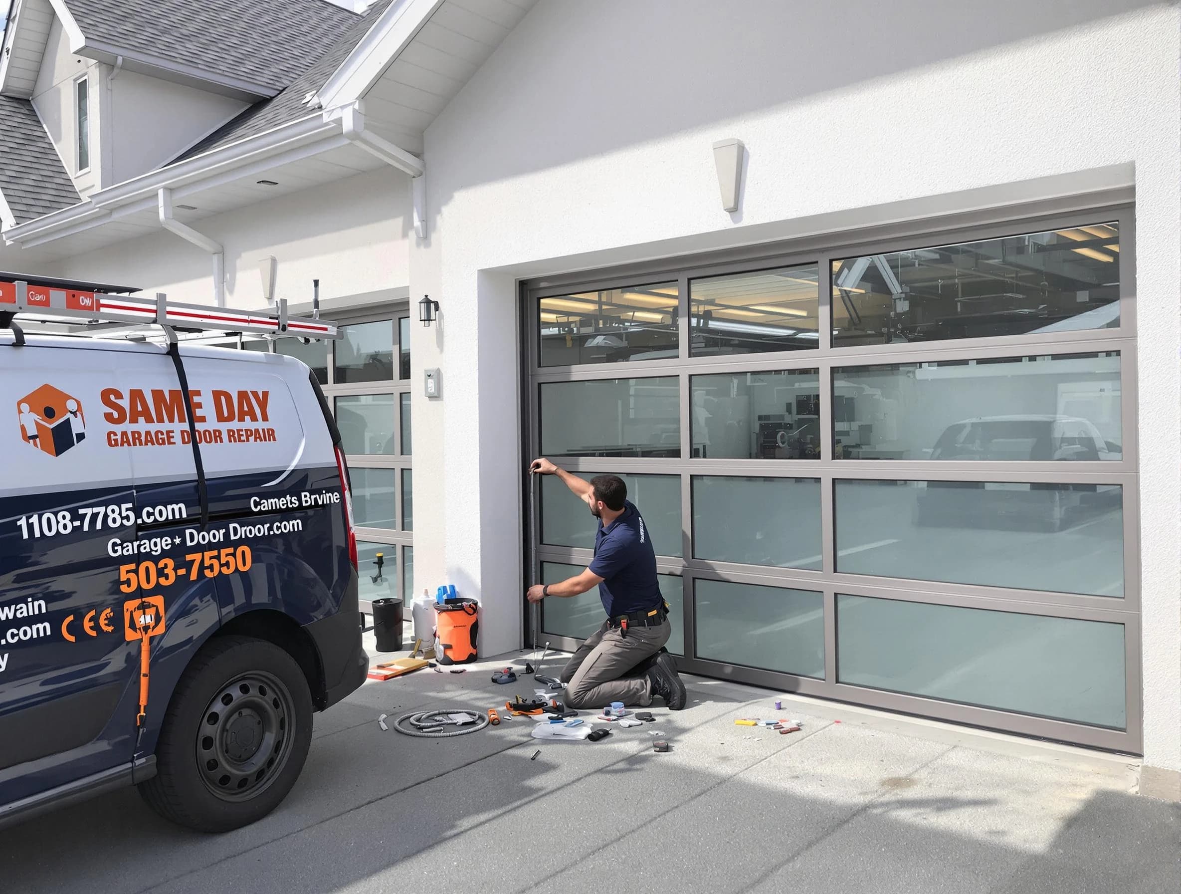 Same-day garage door repair service by Concord Garage Door Repair in Concord