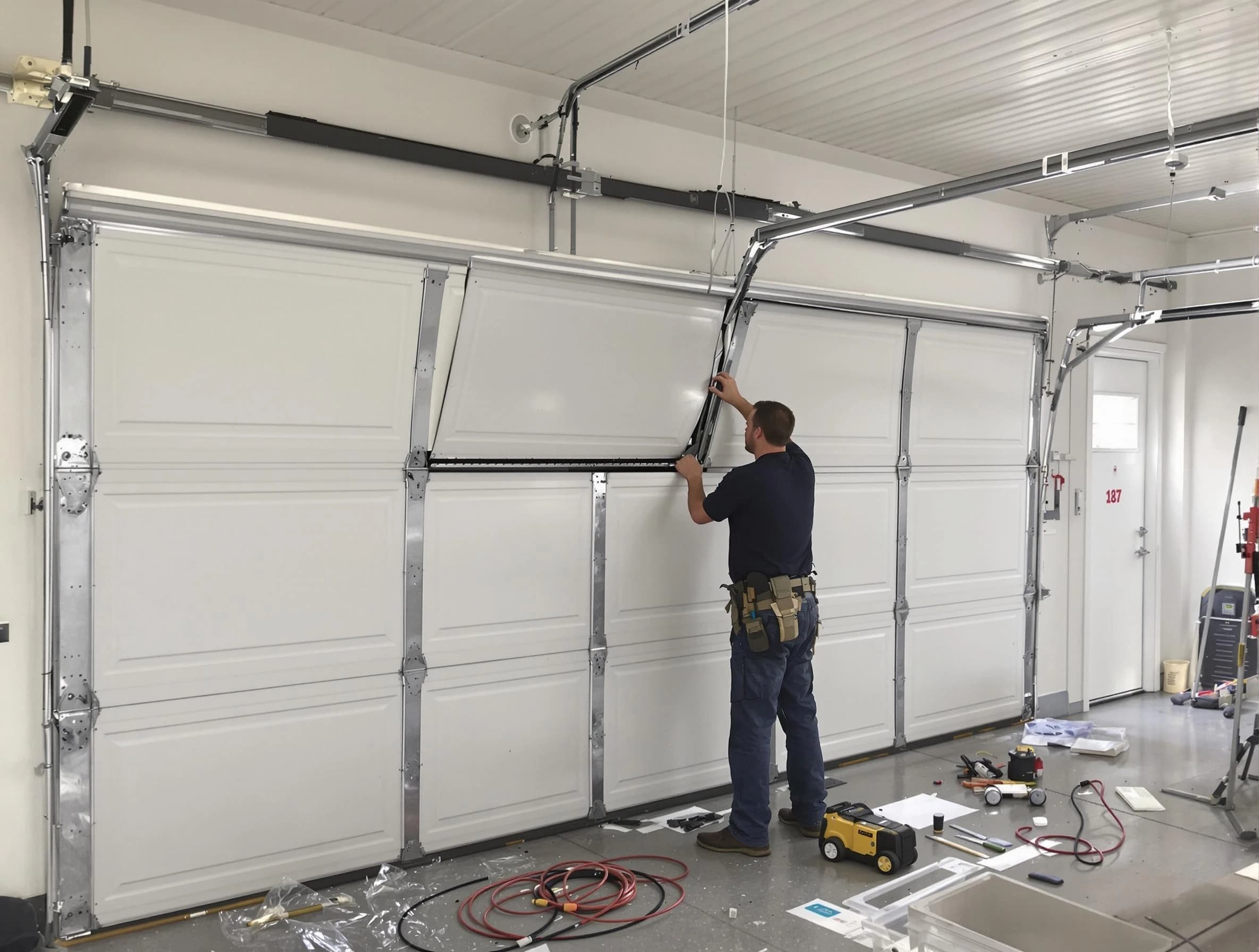 Garage Door Section Replacement in Concord